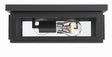 Crystorama Byron 2 Light Matte Black Outdoor Flush Mount