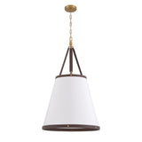 Crystorama Libby Langdon Callahan 6 Light Luxe Gold Pendant