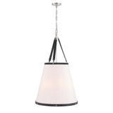 Crystorama Libby Langdon Callahan 6 Light Polished Nickel Pendant