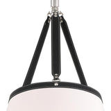 Crystorama Libby Langdon Callahan 6 Light Polished Nickel Pendant