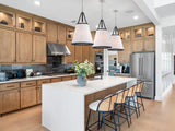 Crystorama Libby Langdon Callahan 6 Light Polished Nickel Pendant