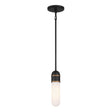 Crystorama Brian Patrick Flynn Capsule 1 Light LED Matte Black + Textured Gold Mini Pendant