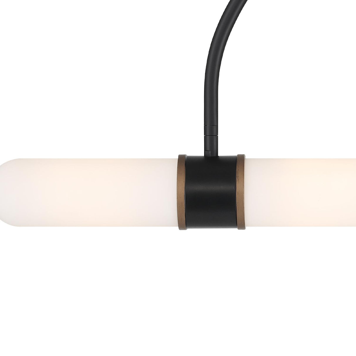 Crystorama Brian Patrick Flynn Capsule 4 Light LED Matte Black + Textured Gold Semi Flush