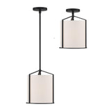 Crystorama Carlyn 1 Light Black Mini Pendant
