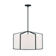 Crystorama Carlyn 6 Light Black Chandelier