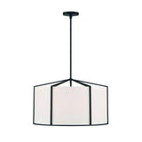 Crystorama Carlyn 6 Light Black Chandelier