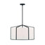 Crystorama Carlyn 6 Light Black Chandelier
