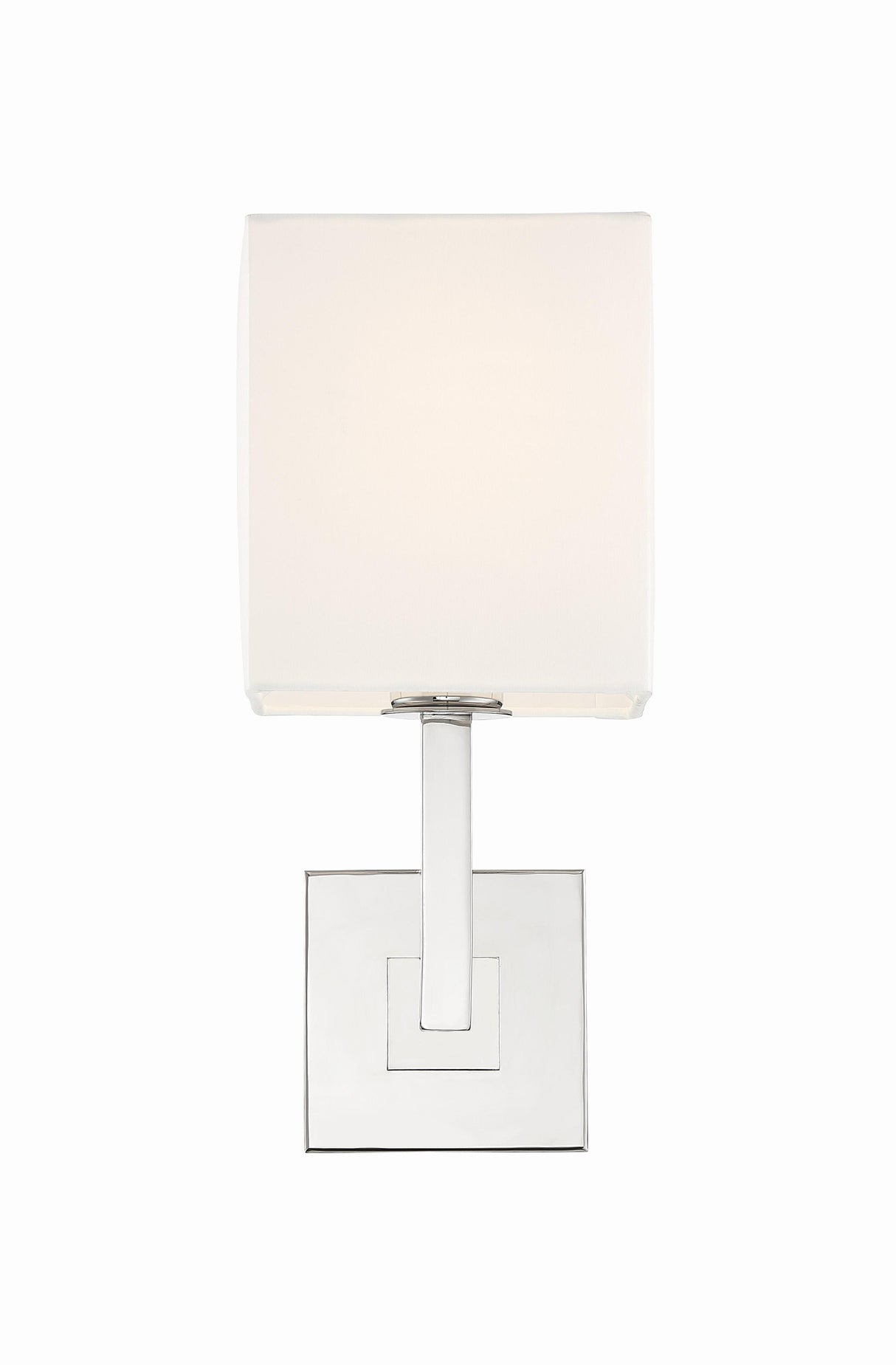 Crystorama Chatham 1 Light Polished Nickel Sconce