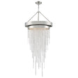 Crystorama Clarksen 6 Light Polished Nickel Chandelier