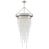 Crystorama Clarksen 6 Light Polished Nickel Chandelier