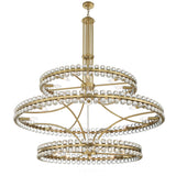 Crystorama Clover 24 Light Aged Brass Chandelier