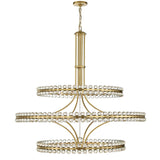 Crystorama Clover 24 Light Aged Brass Chandelier
