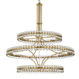 Crystorama Clover 24 Light Aged Brass Chandelier