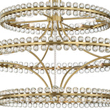 Crystorama Clover 24 Light Aged Brass Chandelier