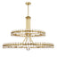 Crystorama Clover 24 Light Aged Brass Two-tier Chandelier
