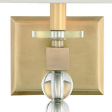 Crystorama Clover 1 Light Aged Brass Sconce