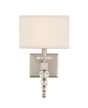 Crystorama Clover 1 Light Brushed Nickel Sconce