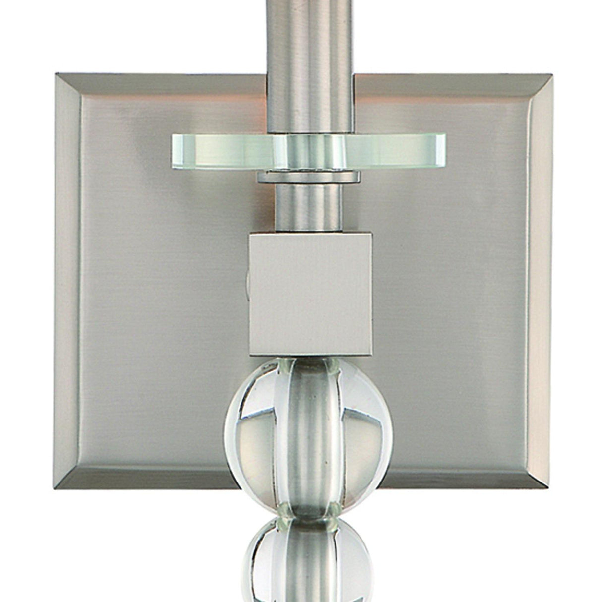Crystorama Clover 1 Light Brushed Nickel Sconce
