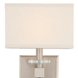 Crystorama Clover 1 Light Brushed Nickel Sconce