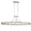 Crystorama Clover 12 Light Brushed Nickel Oval Chandelier