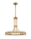 Crystorama Clover 8 Light Aged Brass Chandelier