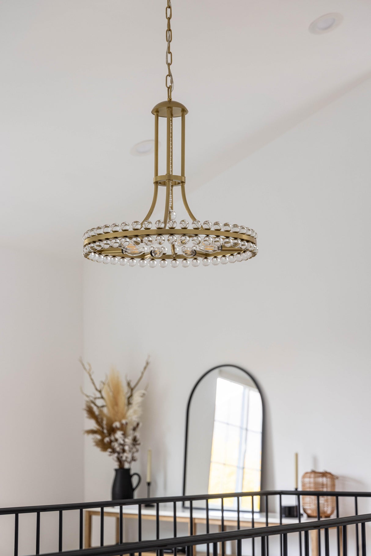 Crystorama Clover 8 Light Aged Brass Chandelier