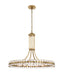 Crystorama Clover 12 Light Aged Brass Chandelier
