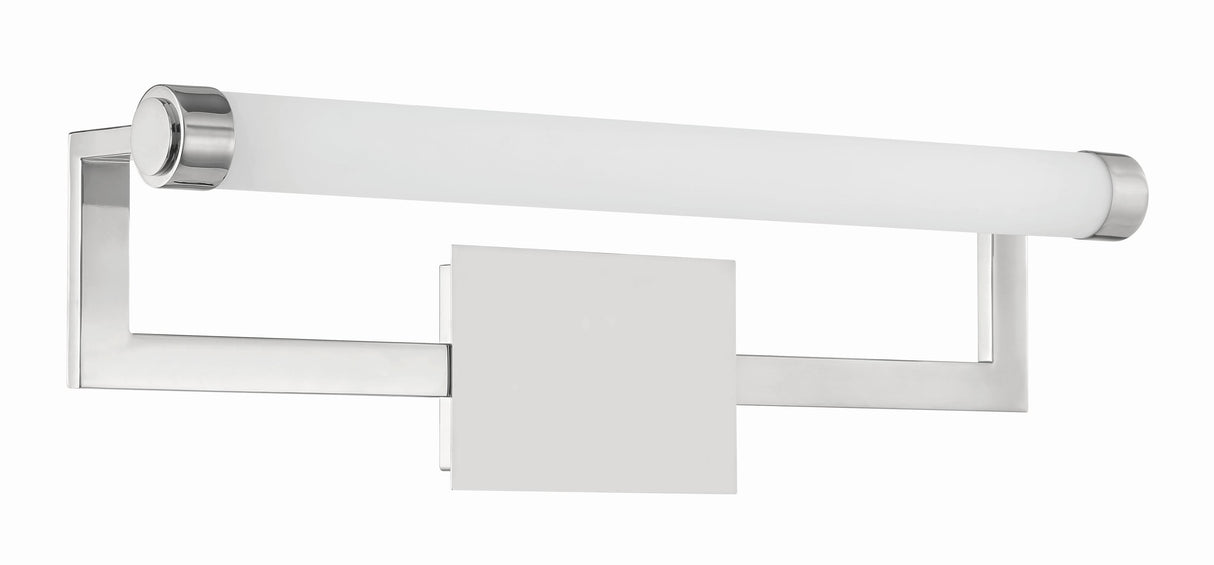 Crystorama Clinton Integrated LED Polished Nickel Picture Light