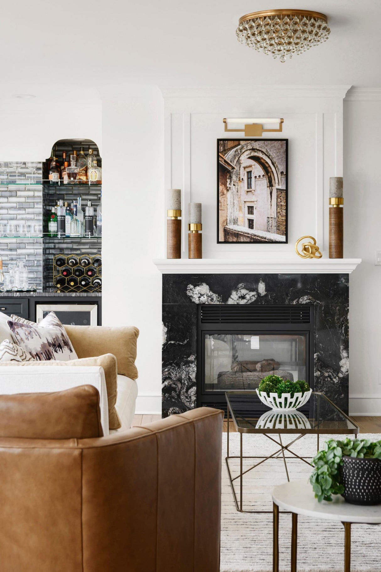 Crystorama Clinton Integrated LED Vibrant Gold Picture Light