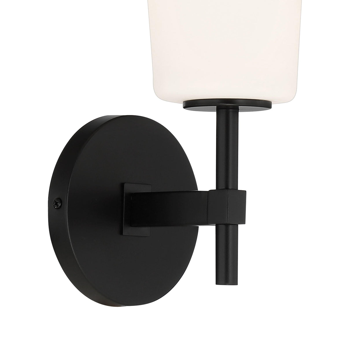 Crystorama Colton 1 Light Black Sconce