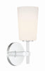 Crystorama Colton 1 Light Polished Chrome Sconce