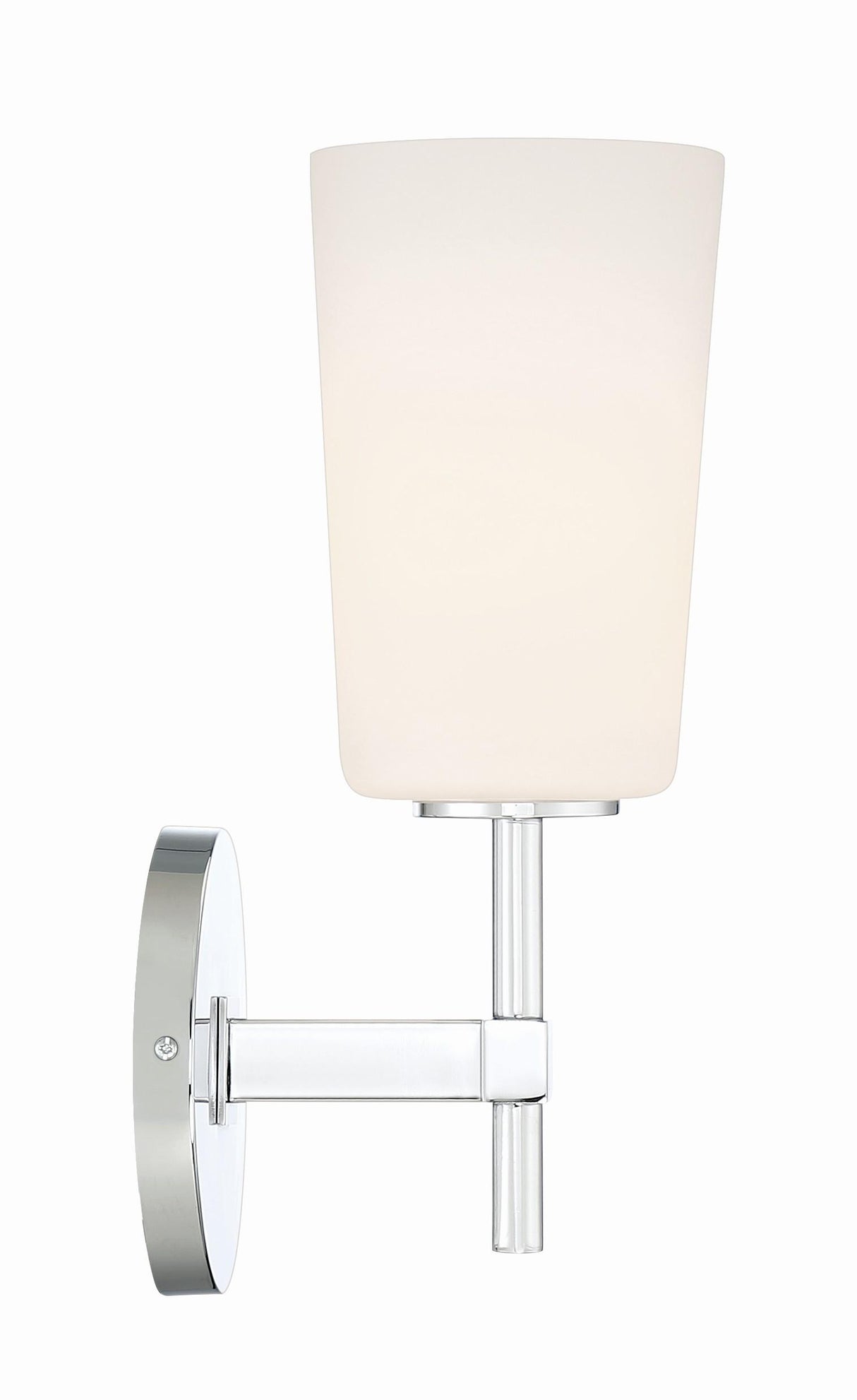 Crystorama Colton 1 Light Polished Chrome Sconce