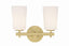 Crystorama Colton 2 Light Aged Brass Sconce