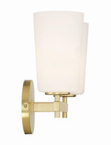 Crystorama Colton 2 Light Aged Brass Sconce