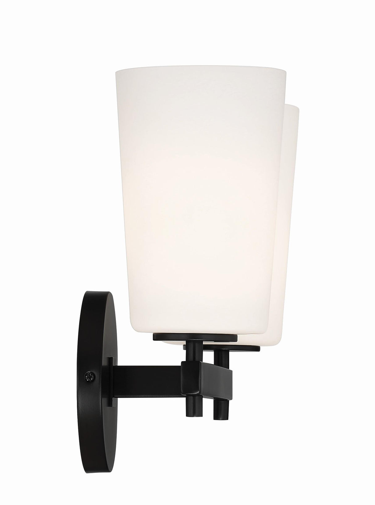 Crystorama Colton 2 Light Black Sconce