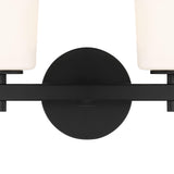 Crystorama Colton 2 Light Black Sconce
