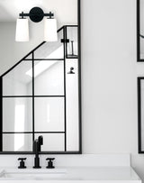 Crystorama Colton 2 Light Black Sconce