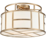 Crystorama Libby Langdon Danielson 3 Light Vibrant Gold Semi Flush Mount