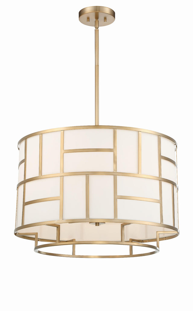 Crystorama Libby Langdon Danielson 6 Light Vibrant Gold Chandelier