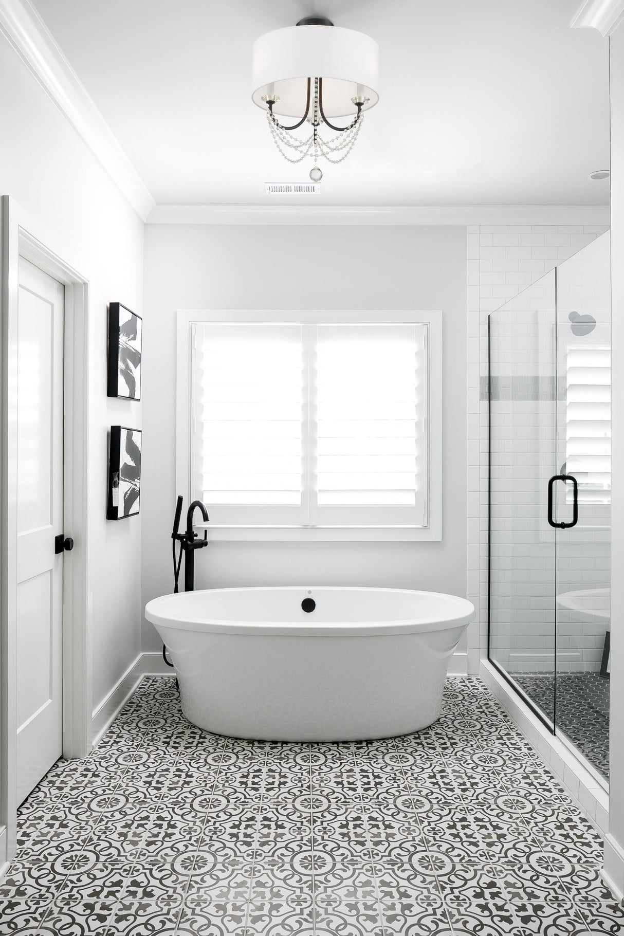 Crystorama Delilah 3 Light Matte Black Mini Chandelier