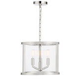 Crystorama Libby Langdon Devon 3 Light Polished Nickel Lantern Chandelier