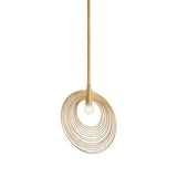 Crystorama Doral 1 Light Renaissance Gold Mini Pendant