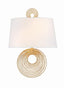 Crystorama Doral 2 Light Renaissance Gold Sconce