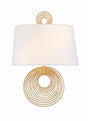 Crystorama Doral 2 Light Renaissance Gold Sconce