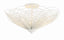 Crystorama Doral 3 Light Matte White Semi Flush Mount