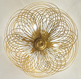 Crystorama Doral 3 Light Renaissance Gold Semi Flush Mount