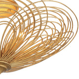 Crystorama Doral 3 Light Renaissance Gold Semi Flush Mount