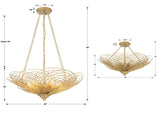 Crystorama Doral 6 Light Renaissance Gold Chandelier