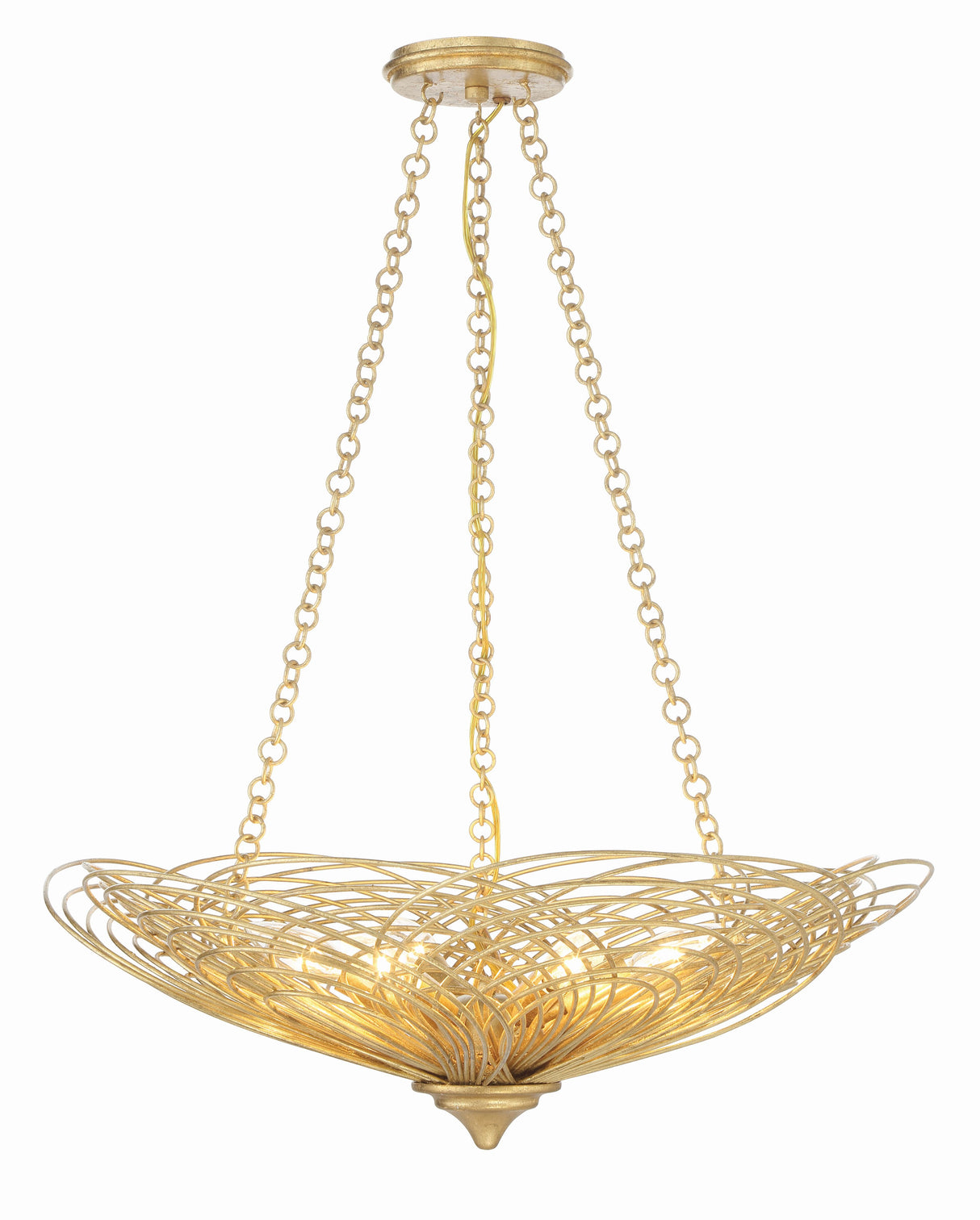 Crystorama Doral 6 Light Renaissance Gold Chandelier