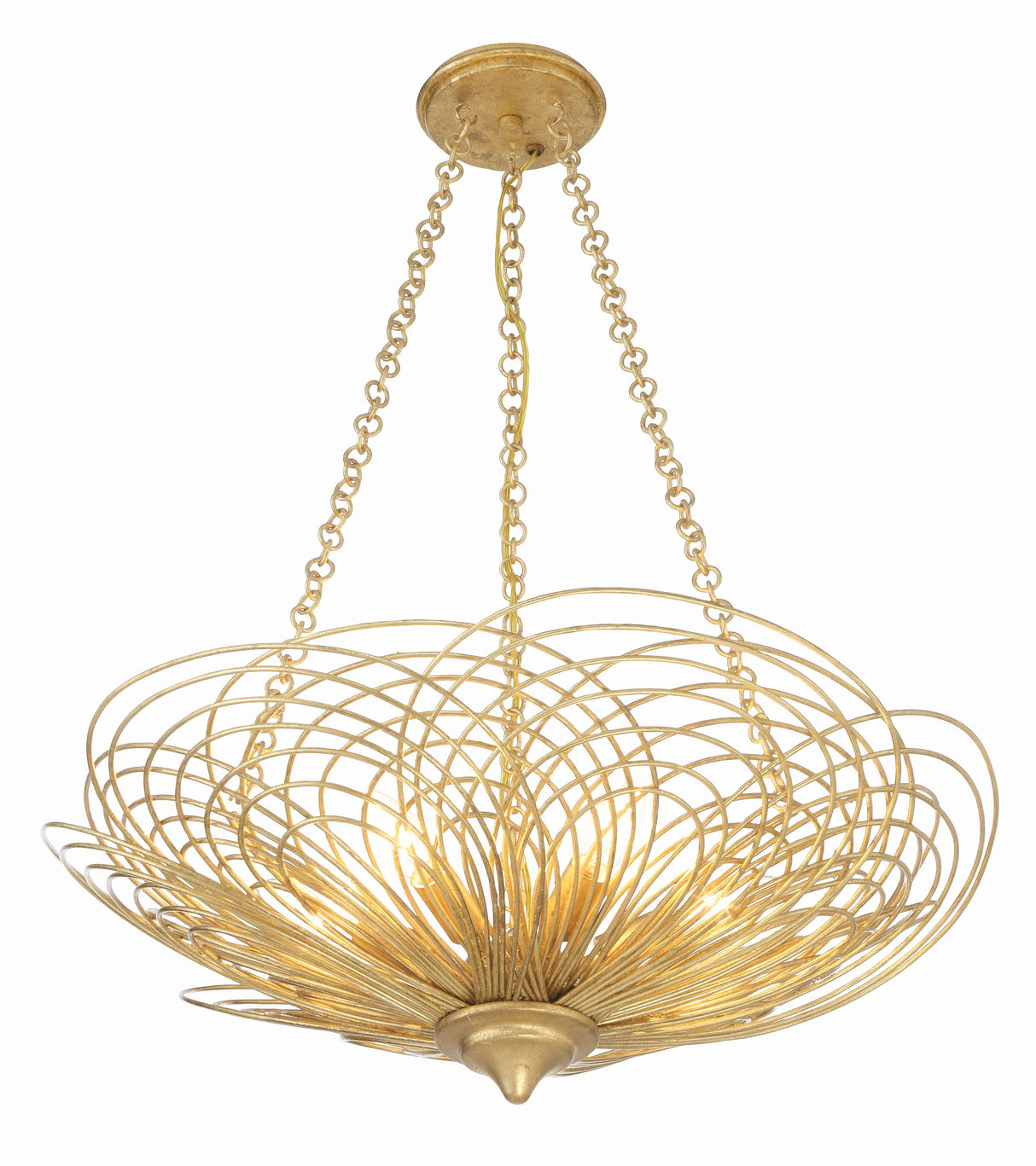 Crystorama Doral 6 Light Renaissance Gold Chandelier